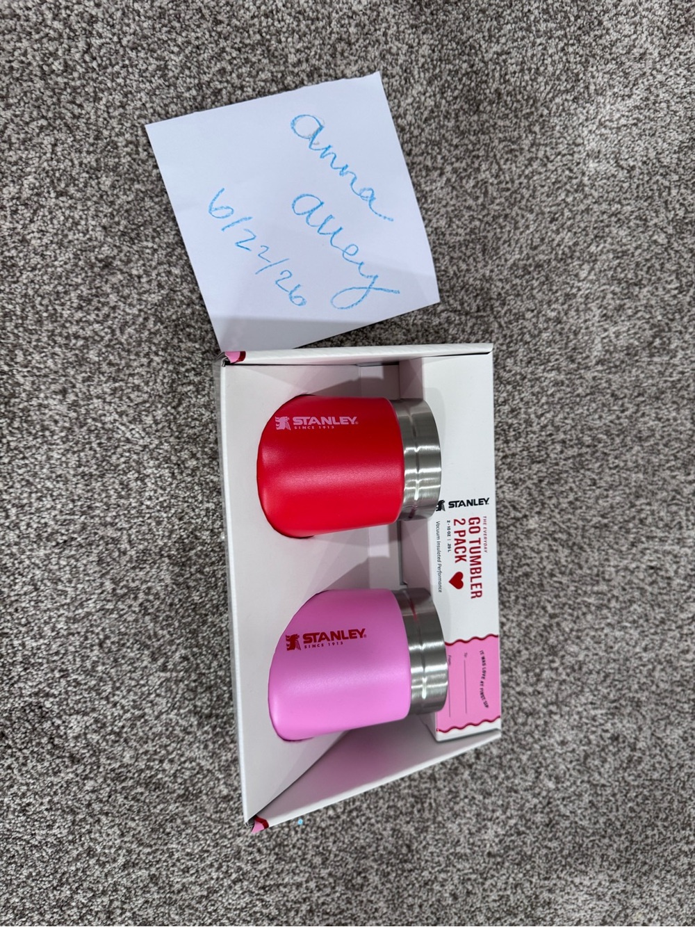 Limited valentine edition Stanley 2-Pack Pink & Red 10 oz Tumbler Set
